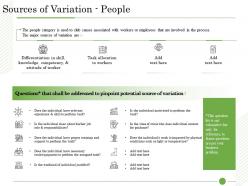Ishikawa analysis organizational sources of variation people knowledge competency ppts ideas