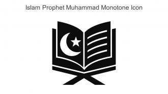 Islam Prophet Muhammad Monotone Icon In Powerpoint Pptx Png And Editable Eps Format