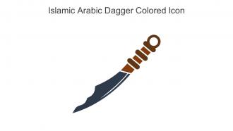 Islamic Arabic Dagger Colored Icon In Powerpoint Pptx Png And Editable Eps Format