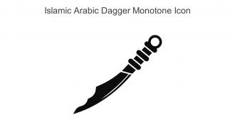 Islamic Arabic Dagger Monotone Icon In Powerpoint Pptx Png And Editable Eps Format