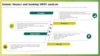 Islamic Finance And Banking Swot Analysis Ethical Banking Fin SS V