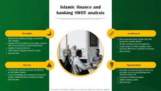 Islamic Finance And Banking Swot Analysis Shariah Compliant Banking Fin SS V
