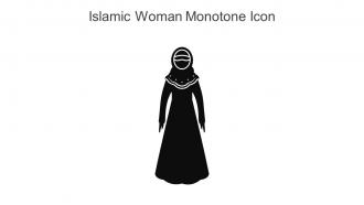 Islamic Woman Monotone Icon In Powerpoint Pptx Png And Editable Eps Format