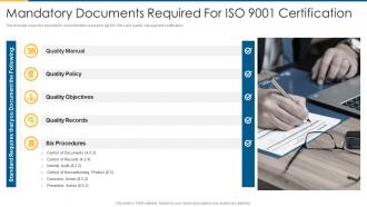 Iso 9001 mandatory documents required for iso 9001 certification