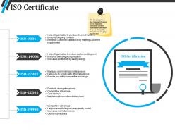 Iso Certificate Ppt Background Designs