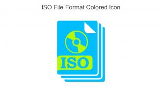 ISO File Format Colored Icon In Powerpoint Pptx Png And Editable Eps Format