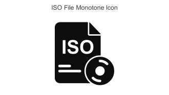 ISO File Monotone Icon In Powerpoint Pptx Png And Editable Eps Format