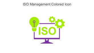 ISO Management Colored Icon In Powerpoint Pptx Png And Editable Eps Format
