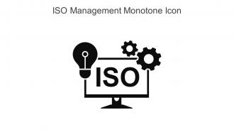 ISO Management Monotone Icon In Powerpoint Pptx Png And Editable Eps Format