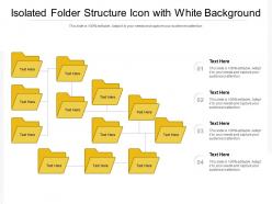 Isolated folder structure icon with white background
