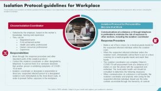 Isolation Protocol Guidelines For Workplace Post Pandemic Business Playbook