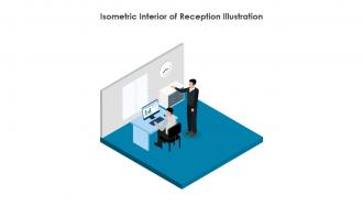 Isometric Interior Of Reception Illustration