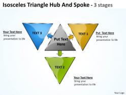 Isosceles triangle hub and spoke 3 stages 10