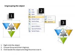 Isosceles triangle hub and spoke 3 stages 10