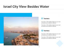 Israel city view besides water