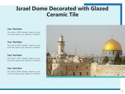 Israel Defence Daytime Decorated Mosque Monument Souvenir
