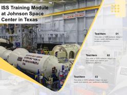 Iss training module at johnson space center in texas