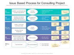 Issue based process for consulting project