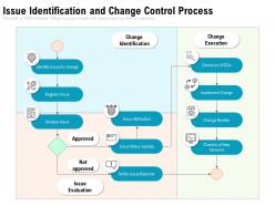 Issue identification and change control process