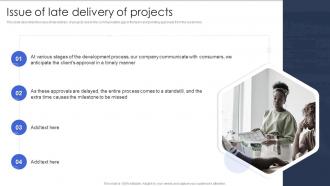 Issue Of Late Delivery Of Projects Dsdm Process Ppt Slides Example Introduction