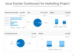 Issue Tracker Dashboard For Marketing Project