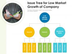 Issue tree for low market growth of company