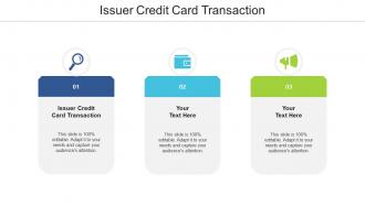 Issuer credit card transaction ppt powerpoint presentation infographics samples cpb