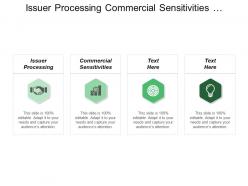 Issuer processing commercial sensitivities economic development building blocks