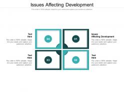 Issues affecting development ppt powerpoint presentation gallery icons cpb