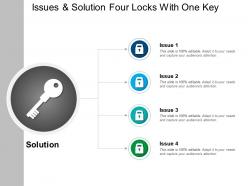 Issues and solution four locks with one key