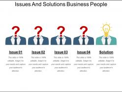 Issues And Solutions Business People