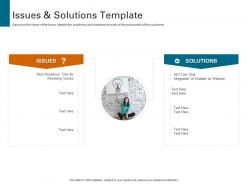Issues and solutions template strategies to increase customer satisfaction
