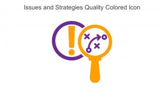 Issues And Strategies Quality Colored Icon In Powerpoint Pptx Png And Editable Eps Format