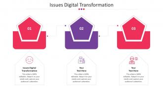 Issues Digital Transformation Ppt Powerpoint Presentation Styles Model Cpb