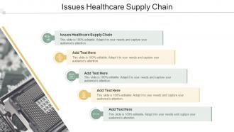 Issues Healthcare Supply Chain In Powerpoint And Google Slides Cpb