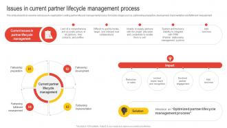 Issues In Current Partner Lifecycle Management Process Nurturing Relationships