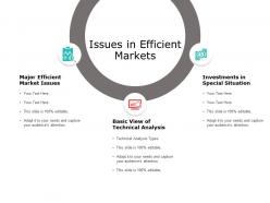 Issues in efficient markets technical analysis ppt powerpoint presentation icon