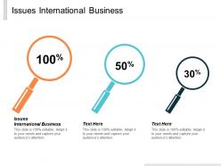 Issues international business ppt powerpoint presentation inspiration show cpb