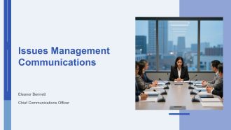 Issues Management Communications PPT PowerPoint VA