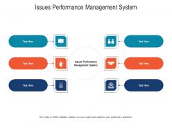 Issues performance management system ppt powerpoint presentation summary backgrounds cpb