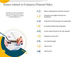 Issues related to common channel sales channel value ppt powerpoint presentation model elements