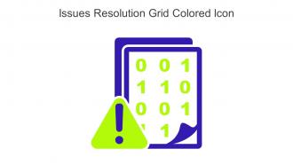 Issues Resolution Grid Colored Icon In Powerpoint Pptx Png And Editable Eps Format