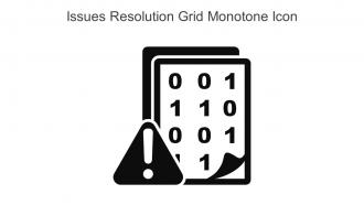 Issues Resolution Grid Monotone Icon In Powerpoint Pptx Png And Editable Eps Format