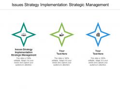 Issues strategy implementation strategic management ppt pictures information cpb