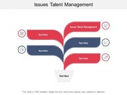 Issues talent management ppt powerpoint presentation professional clipart cpb