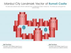 Istanbul city landmark vector of rumeli castle powerpoint presentation ppt template