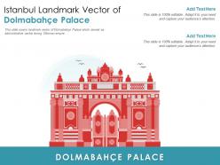 Istanbul landmark vector of dolmabahce palace powerpoint presentation ppt template