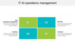 It ai operations management ppt powerpoint presentation ideas background images cpb