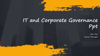 IT And Corporate Governance PPT Designs ACP