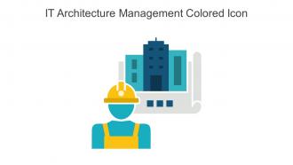 IT Architecture Management Colored Icon In Powerpoint Pptx Png And Editable Eps Format